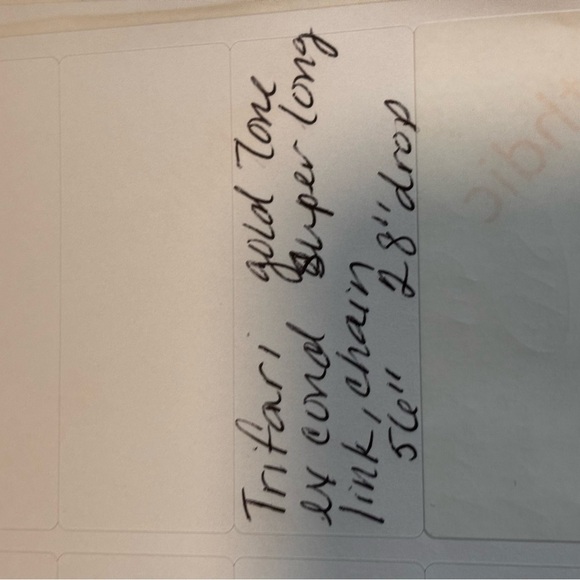 Trifari vintage gold tone super long necklace - Picture 7 of 7